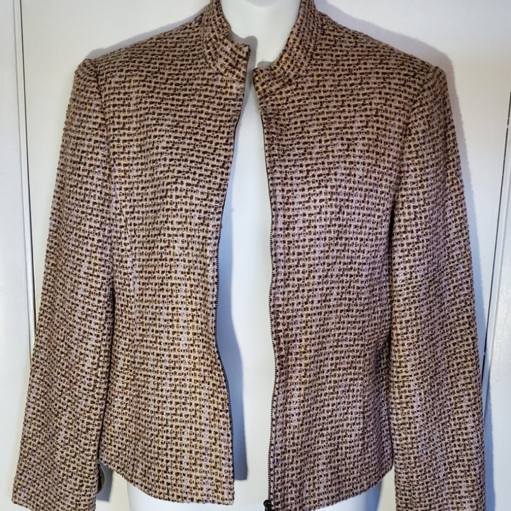 Zipper Front Blazer